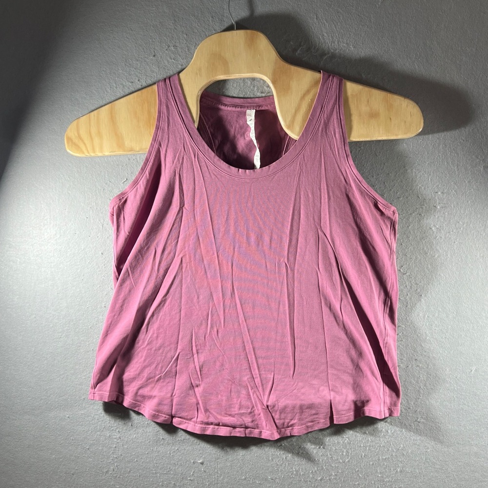 954 | Lululemon Love Tank Pima Cotton Racerback Pink Womens 16